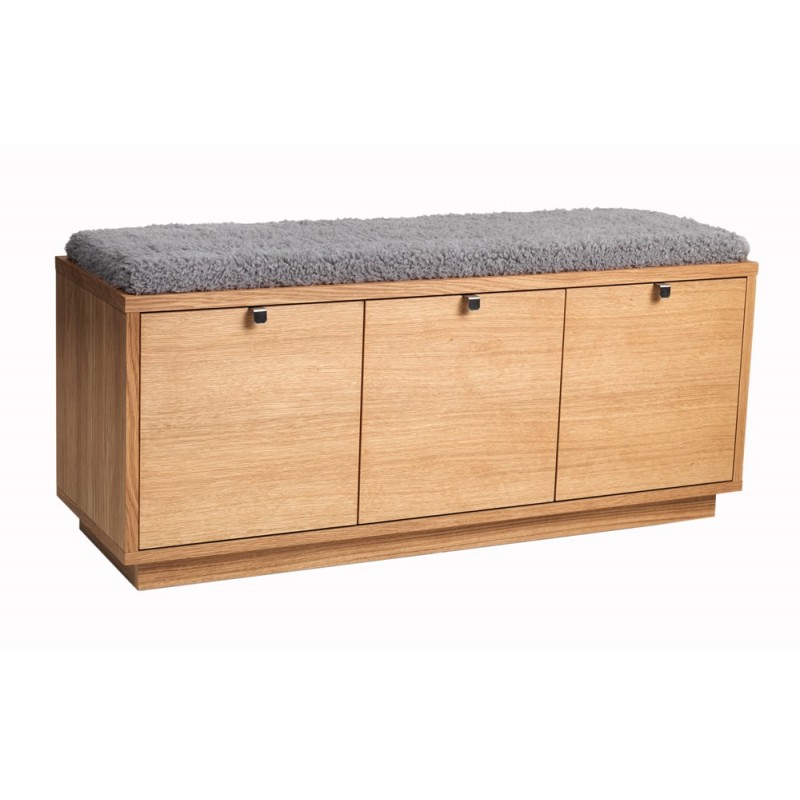 RO Confe Bench 3 Drawers Oak/Ash